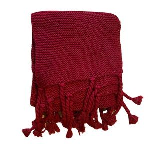 JCP Home 50” x 60” red knit blanket